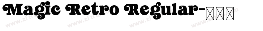 Magic Retro Regular字体转换
